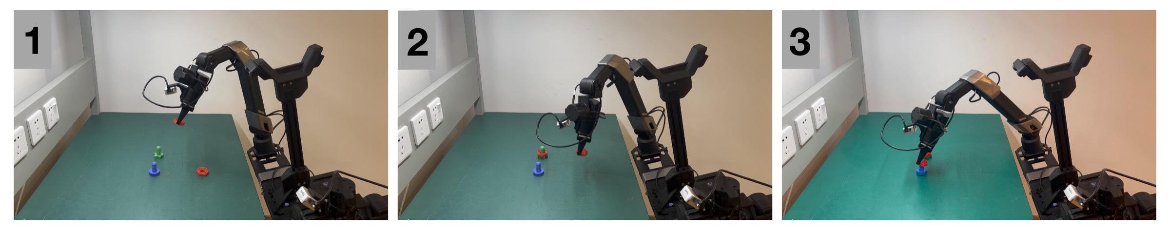 GeCO executing Nut Assembly on the Galaxea R1 Lite