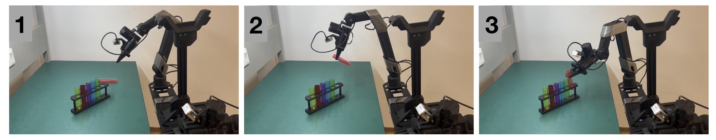 GeCO executing Chemistry Tube Arrangement on the Galaxea R1 Lite